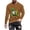 Brown, variant on ZRGHAOYLQ St Patricks Day Shirts for Men Lucky Shamrock Gnomies Graphic Tees Long Sleeve Casual Pullovers Plus Size Crewneck T Shirts Big and Tall Holiday Vacation Shirt