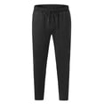 thumbnail image 1 of Pantalones deportivos de color liso para hombre, de pierna recta y con cordón, para tiempo libre, 1 of 5
