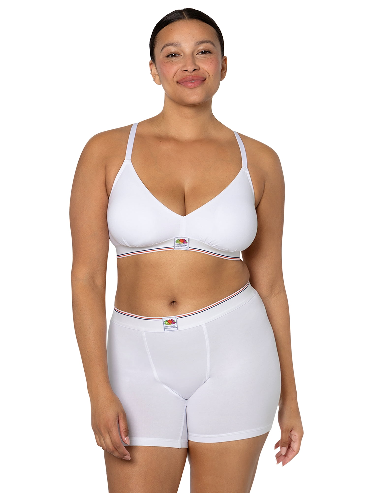 fresh collection by Fruit of the Loom Women's Cotton Triangle Bralette