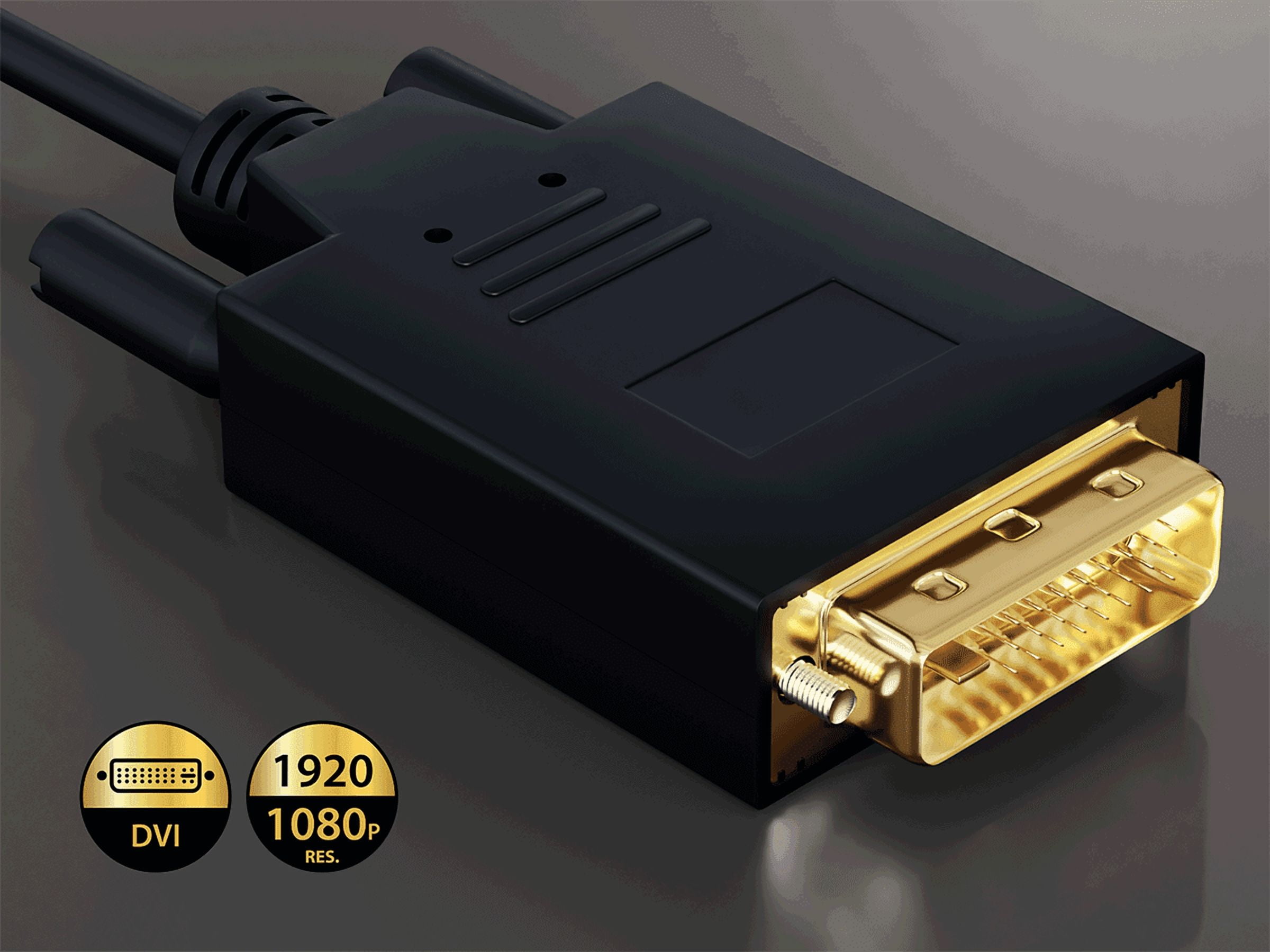 Cable Leader 10ft Gold Plated Premium DisplayPort to DVI Male to Male Cable 28AWG