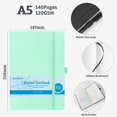 2Pack Bullet Dotted Journal Hardcover Notebook, A5 140 Pages 120Gsm ...
