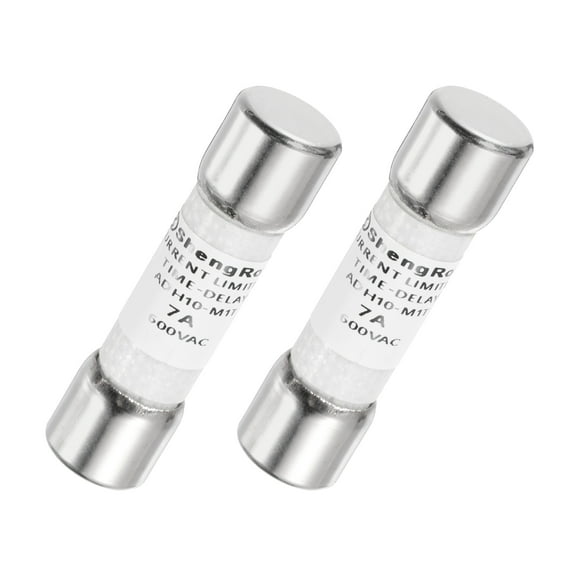 Uxcell 600V 7A Time Delay Fuse Fast Blow Glass Fuses Generic Current Limiting Protection Time Delay 2Pack
