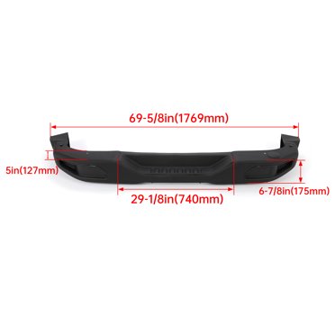 Crown Automotive 1bd22rxfad Black Rear Bumper
