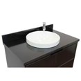 thumbnail image 3 of Bellaterra Home 37" Single vanity in Cappuccino finish top with Black galaxy and round sink, 3 of 8
