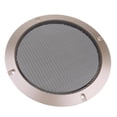 thumbnail image 1 of 2x 6inch Car Audio Cover Decorativo Rejilla de Malla Metálica Oro perfke Estuche para parrillas de altavoz, 1 of 9