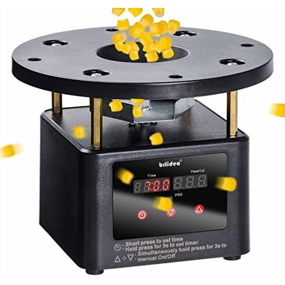 Automatic Chicken Feeder Timer, Poultry Feeder Motor and Timer Kit, Metal Spin Plate, Adjustable Mount, Ideal for Chickens, Ducks, Geese