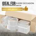thumbnail image 7 of Exquisite 350 Piece Clear Plastic Disposable Party Plates & Tableware Combo Set, 7 of 7