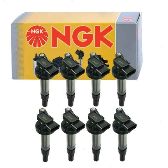 8 pc NGK Ignition Coils compatible with Jaguar Super V8 4.2L V8 2005-2009