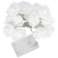 thumbnail image 3 of Cadena de luces de flores de rosas, 2 unidades/juego de flores de rosas de imitación, cadena de luces navideñas construida para durar, 3 of 8