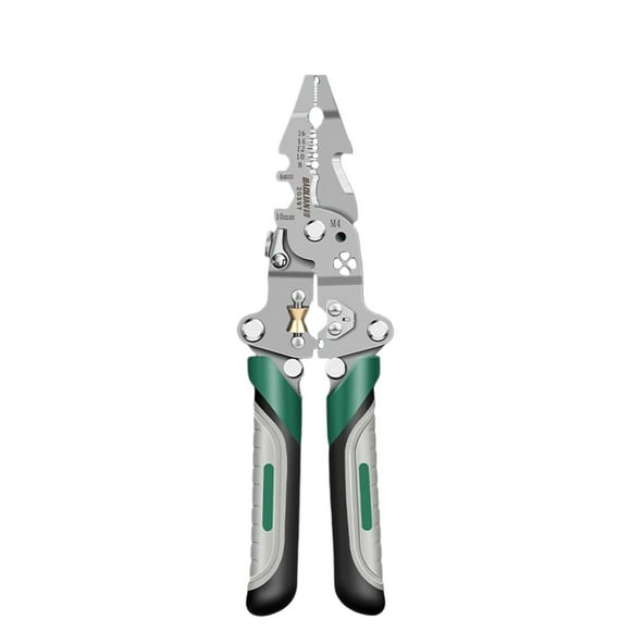 Tool Bag 18-in-1 Foldable Wire Stripper and Crimper Set for Cutting Multifunctional Pliers Durable Construction for Electrical Work