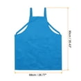 thumbnail image 2 of Delantal estilo H para cocina, delantales de cocina, delantal de artista para pintar con 2 bolsillos, azul claro, 2 of 5