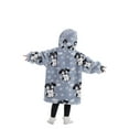 thumbnail image 5 of Oversized Hoodie Blanket Wearable Blanket Sweatshirt Plush Warm Cozy Fleece Top for Women Men Kids, 5 of 6