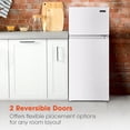 thumbnail image 6 of MAGIC CHEF 4.5-cu. ft. Mini Refrigerator with Freezer in White, HMDR45W, 6 of 20
