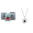 thumbnail image 1 of Bear Hug Eternal Rose Regals Elegante Con Regalo para El Día La Madre (gris), 1 of 7