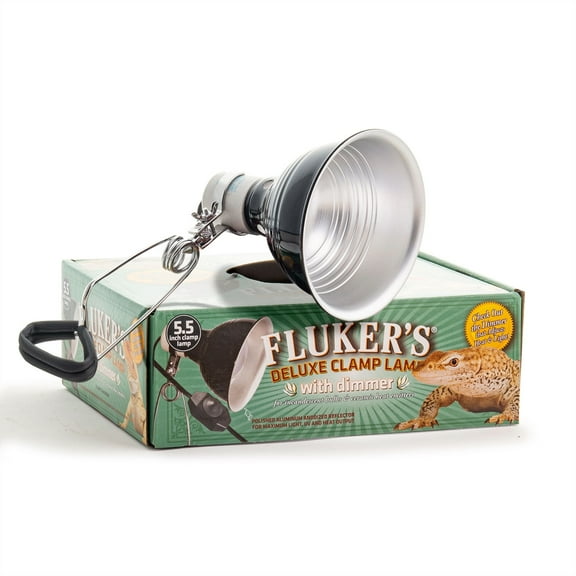 Fluker's Repta-Clamp Lamp For Reptiles, UL/CUL Approved with Dimmable Switch, Heavy Duty Clamp Lamp 5.5"