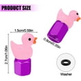 thumbnail image 6 of 4 Pack Cute Duck tire Valve caps, Glow in The Dark Tire Valve Caps, Interesting and Practical Tire Decoration, Can be Used for Cars, Motorcycles, Trucks, and Bicycles.(Pink), 6 of 14