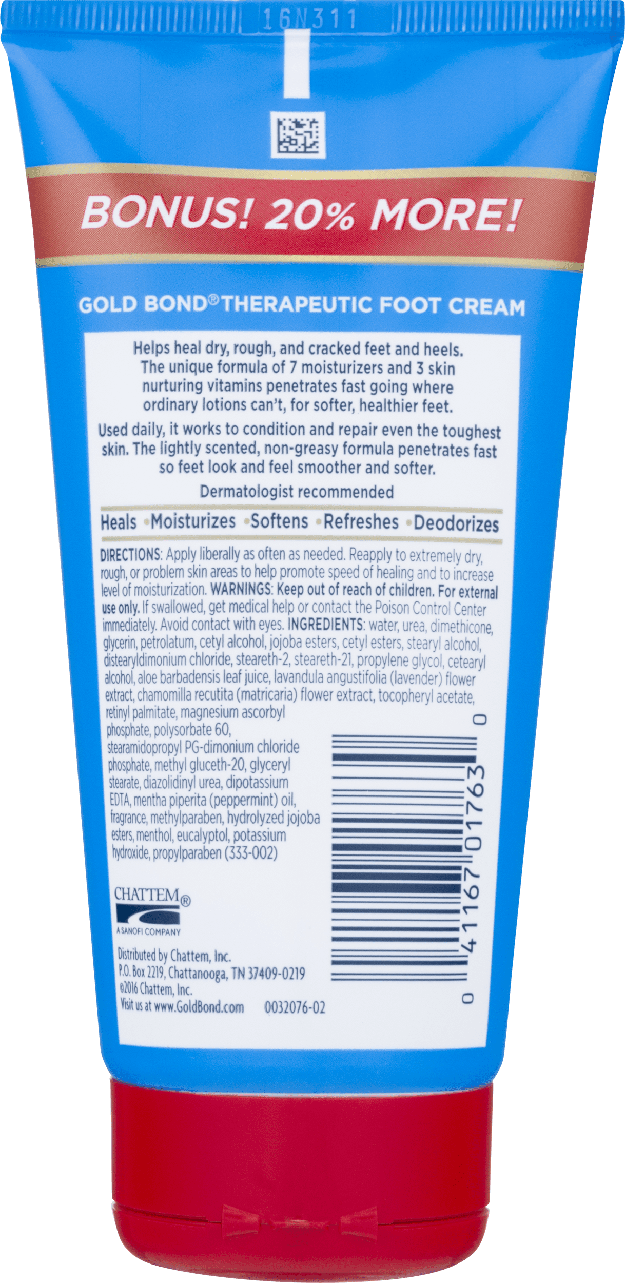 Gold Bond Foot Cream, 4.8 OZ