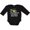 AB-Black, variant on Inktastic Halloween So Franken Cute Boys or Girls Long Sleeve Baby Bodysuit