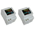 thumbnail image 1 of 2X Monitor de CA de Riel DIN 6IN1 250-450V 100A Factor de Potencia de Corriente de Voltaje Medidor de Frecuencia de Energía Eléctrica KWH VOLT AMP, 1 of 5