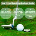 thumbnail image 4 of Marcador de bolas con clip para gorro de golf SlopeMaster ProGreen Reader, negro, 4 of 7