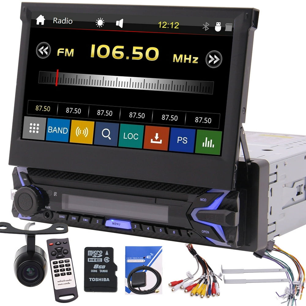 Single 1 Din Car GPS Car Radio Stereo with 7 ''Capacitive Touch Screen