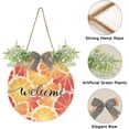 thumbnail image 5 of Lemon Grapefruit Welcome Sign Farmhouse Front Porch Door Hanging Welcome Wreath for Holiday Wall Home 12 X 12 in Home Decor, 5 of 7