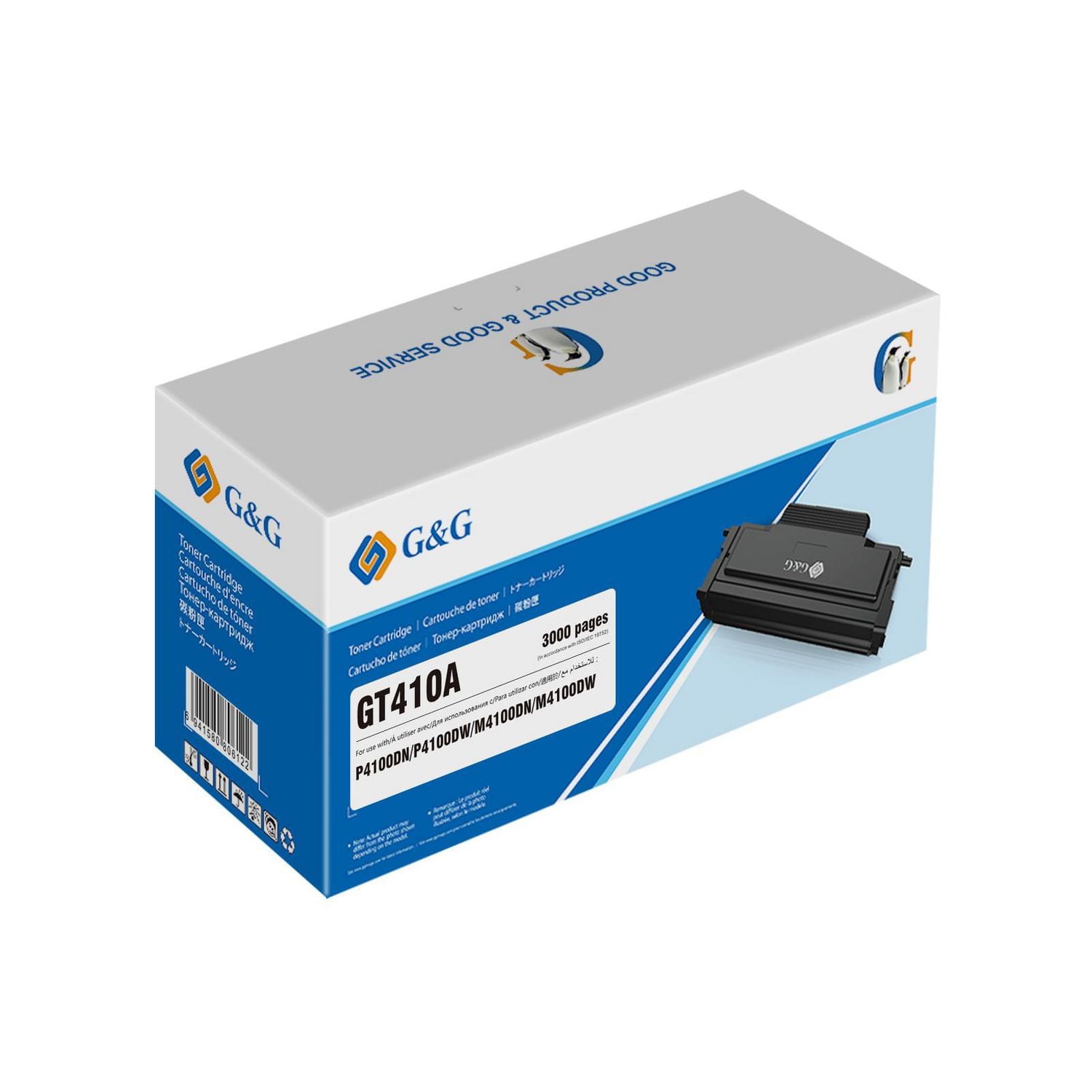 G&G GT410A Black Toner Cartridge, Standard Yield
