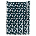 thumbnail image 2 of Magnolia Tablecloth, Japanese Sakura on Blue Shade Background Spring Season Pattern, Rectangle Satin Table Cover Accent for Dining Room and Kitchen, 60" X 90", Pale Pink Dark Blue, by Ambesonne, 2 of 2