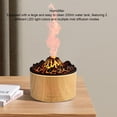thumbnail image 4 of Wood Grain Diffuser Humidifier with Remote Control, Volcanic Design, LED Light Dual Color Light and Mist Aromatic Diffuser, Enhance Home Air Quality, 4 of 7