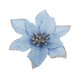 thumbnail image 1 of Yuarrent Paquete de 10 flores navideñas con purpurina, decoración de simulación Artificial, cabezas de flores grandes, adorno de granja para el hogar Kits de decoración para fiestas Azul Yuarrent HA065231-04, 1 of 6