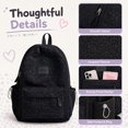 thumbnail image 4 of Sunyuer Women Soft Leopard Print Backpack, Large Capacity Lightweight Backpack, Fashion Casual Travel Daypack, Multi Pockets Water Resistant Laptop Backpack, 4 of 8