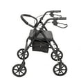 thumbnail image 5 of GoDecor Height Adjustable Aluminum Rollator Walker with Padded Seat, 5 of 5