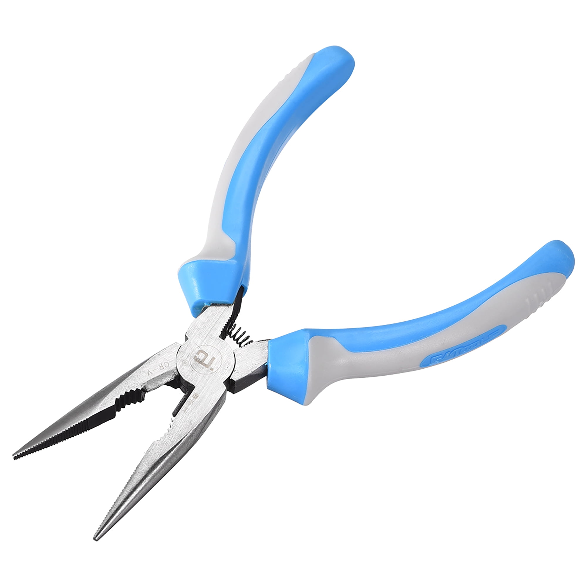 Needle Nose Pliers 8Inch LongNose Side Cutting Tool with Comfort Grip