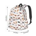 thumbnail image 5 of Rateoe Horses Pattern Student Backpack,Backpack for School,Lightweight Bag,Travel Backpack,Outdoor Backpack,Large Capacity Backpack, 5 of 6