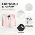 thumbnail image 4 of Bixox Women's Marble pattern 2 in 1 Running Shorts - Lightweight Athletic Workout Gym Yoga Shorts Liner with Pockets -, 4 of 7