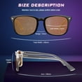thumbnail image 4 of Gafas de bloqueo de luz azul ORANZI con 98,6% de protección UV400, 4 of 7