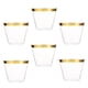 thumbnail image 5 of vasos de plástico desechables de 9 oz con borde dorado para cócteles, vino, bodas, cumpleaños y despedidas de soltera., 5 of 7