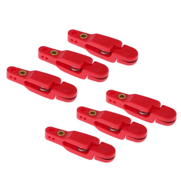 Clips de liberación de arrastre de 10 piezas para profundizadores de alta mar de Planer Board rojo 6 piezas