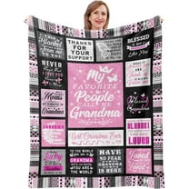 Grandma Gifts, Gifts for Grandma, Grandma Christmas Birthday Gifts, Grandmother Gifts, Gifts Ideas for Grandma, Best Grandma Gifts, First Time Grandma Gifts Blanket - 60x 50 Inches