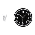 thumbnail image 1 of Set de estatuas de gestos de rock, figuras de manos y dedos con gestos de música rock, reloj de pared silencioso sin , escultura decorativa mode, 1 of 8