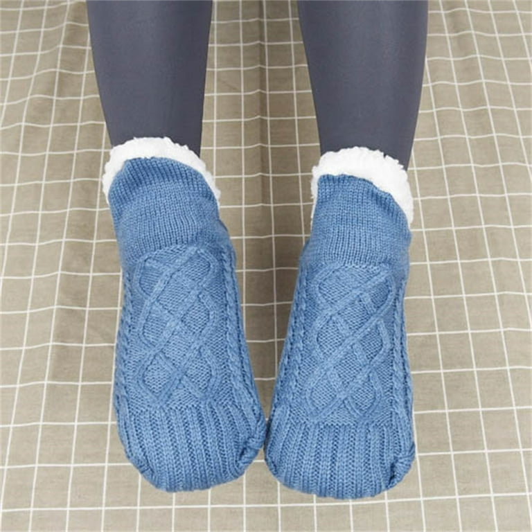 Floleo Slipper Socks For Women Men Girls, Fluffy Warm Socks