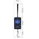 thumbnail image 4 of Báscula de equipaje digital portátil Báscula electrónica para maleta Báscula colgante Báscula de pesaje de equipaje 110 libras/50 kilogramos con retractor, 4 of 5