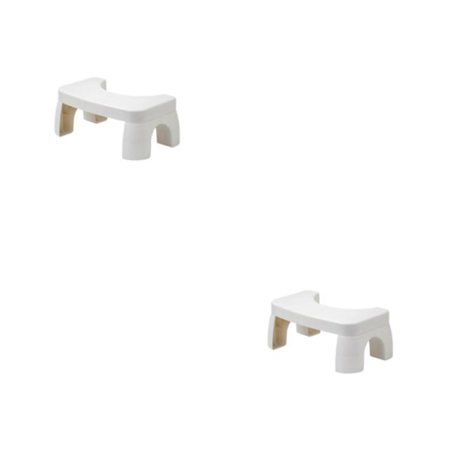 Taburete de baño moderno Inteprter Combinado/Blanco 2Conjunto