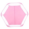 thumbnail image 3 of Corralito portátil para mascotas pequeñas, transparente, para cachorros, gatos, conejos, tienda de campaña para exteriores, color rosa, 3 of 14