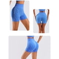 thumbnail image 5 of Endives Womens Yoga Short High Waist Elastic Gym Fitness Yoga Wear Scrunch Butt Lift Biker Shorts Running Cycling Sky Blue, 5 of 5