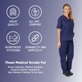 thumbnail image 6 of Women's Scrub Sets, Scrub Top and Pants (True Navy Blue, 4X-Large), 6 of 7