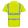 thumbnail image 2 of Portwest S478 Men's Hi Vis Safety T-Shirt - Short Sleeve High Visibility Lightweight Class 2 Shirt Yellow Tall, Large, 2 of 4