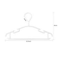 thumbnail image 7 of GoodtoU Kids Hangers 100 Pack Baby Hangers for Closet Toddler Hangers Plastic White Childrens Hangers Small Hangers 10.24inch, 7 of 7