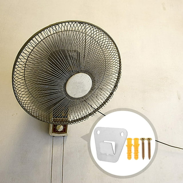 unbranded 1Jgo Montaje De Pared Universal Para Ventilador Con Soporte De Acero Color Plata