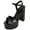 Black Patent, variant on Women Block Chunky Thick High Heels Sandals Open Toe Platform Ankle Strap Strappy JASMINE-1 Black Patent 6.5
